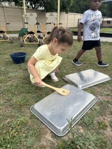 Brighton Preschool Students Playing in Playground